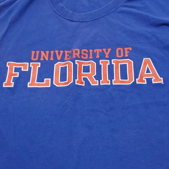 Champion University of Florida Short Sleeve Graphic T Shirt Mens Size 2XL Blue - Picture 4 of 9